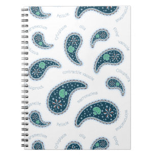 Cuaderno Biología de protozoos Paramecia Paisley Ciencia