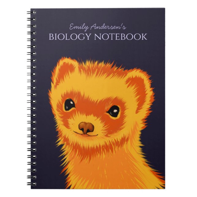 Cuaderno Biología del nombre artístico del ferret cutto (Frente)
