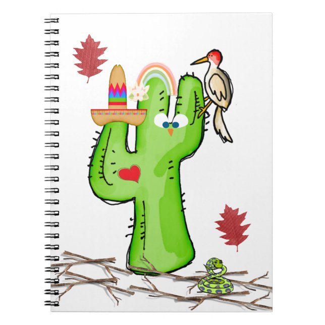 Cuaderno Bird Cactus Notebook (Frente)