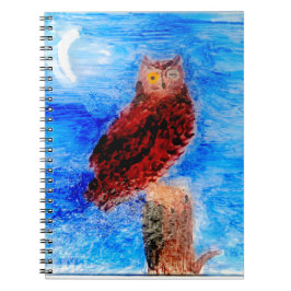 Cuaderno Bird Moonlight Owl