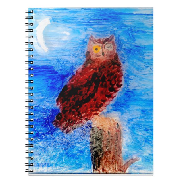 Cuaderno Bird Moonlight Owl (Frente)