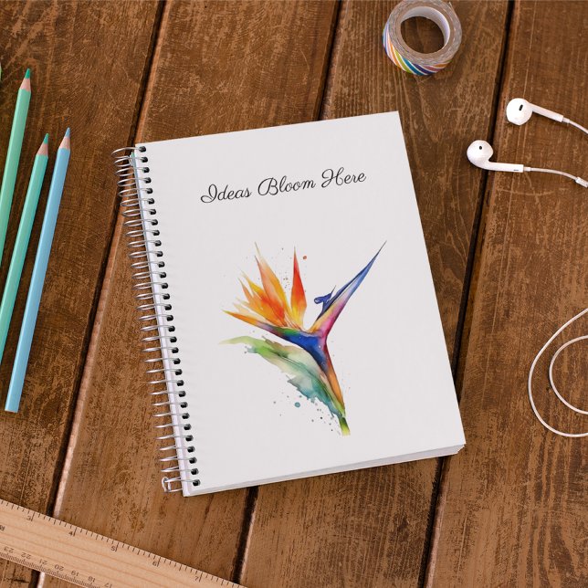 Cuaderno Bird of Paradise Watercolor, custom (Subido por el creador)