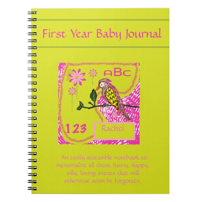 Cuaderno Bird Pink Bird (Frente)