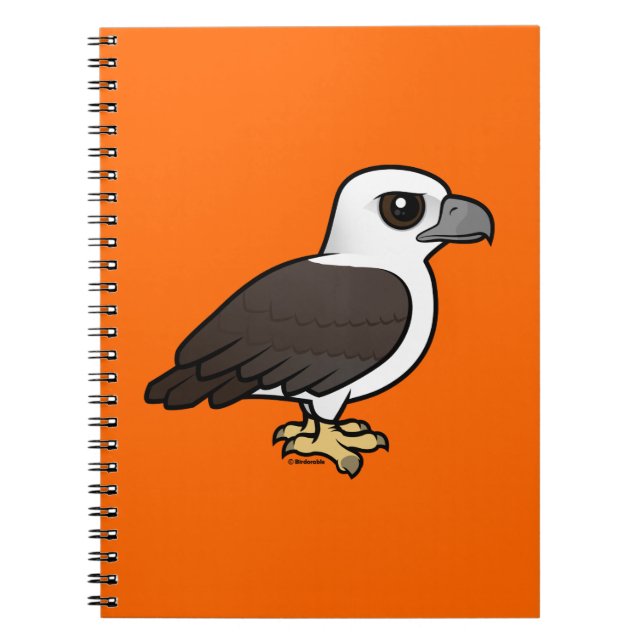 Cuaderno Birdorable Blanco-hinchó el mar Eagle (Frente)
