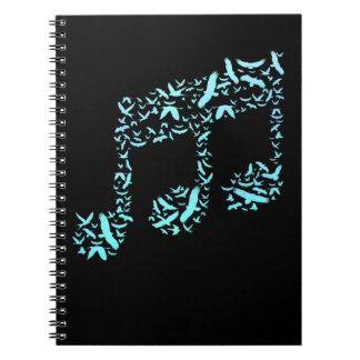 Cuaderno Birds Treble Clef Music Lover