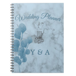 Cuaderno Bismillah islámico Eucaliptus azul Boda moderno