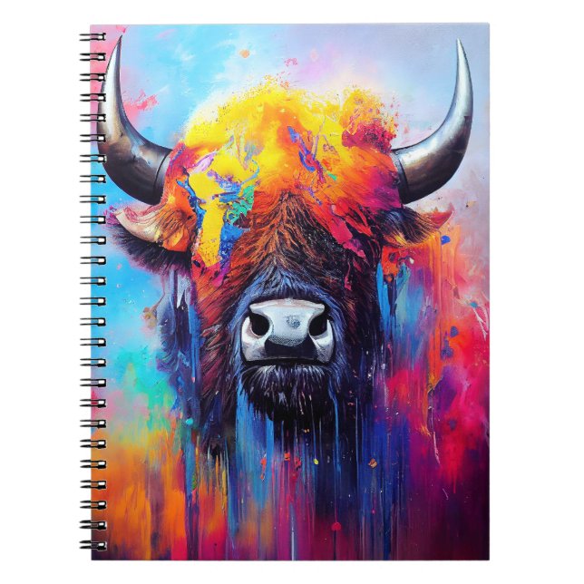 Cuaderno Bison Animal Discovery Adventure Nature Planet (Frente)