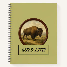 Cuaderno Bison Dark Khaki Spiral Notebook