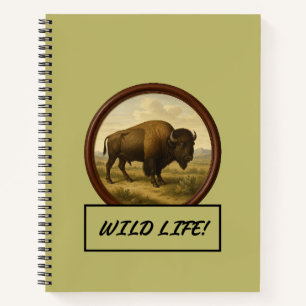 Cuaderno Bison Dark Khaki Spiral Notebook