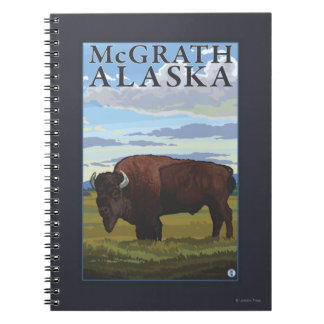 Cuaderno Bison Scene - McGrath, Alaska