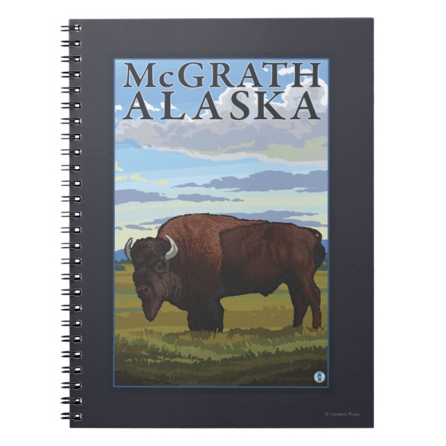 Cuaderno Bison Scene - McGrath, Alaska (Frente)
