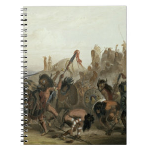 Cuaderno Bisonte-Danza de los indios de Mandan delante del