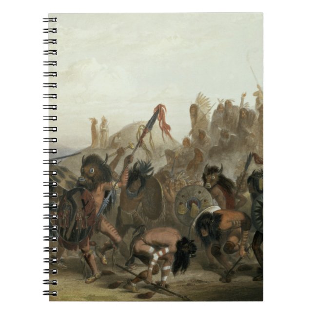 Cuaderno Bisonte-Danza de los indios de Mandan delante del (Frente)