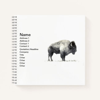 Cuaderno Bisonte de llanura