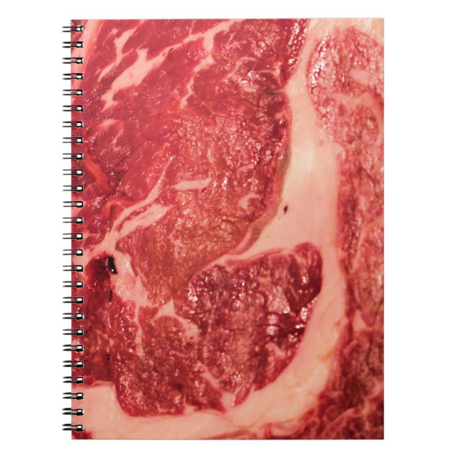 Cuaderno Bistec de costilla de carne cruda (Frente)