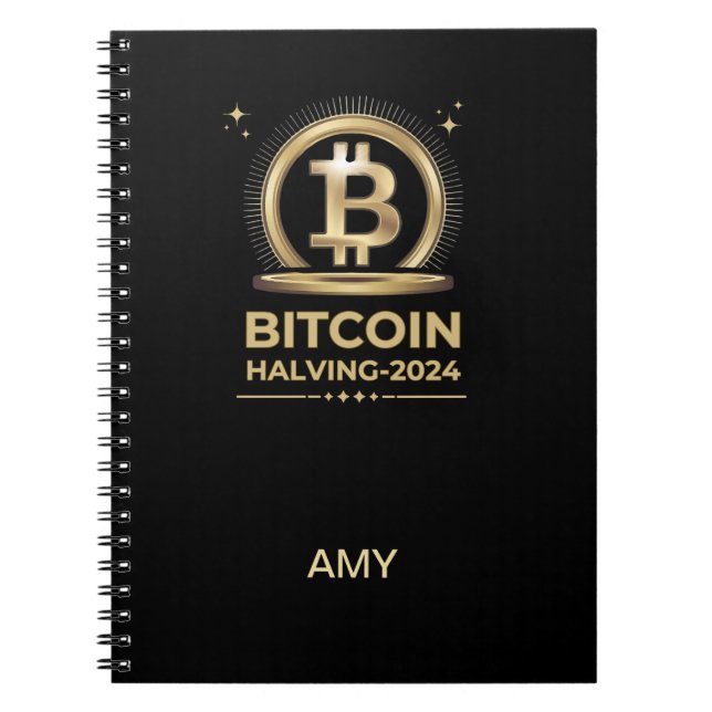 Cuaderno BITCOIN HALVING 2024 Crypto Digital Currency (Frente)