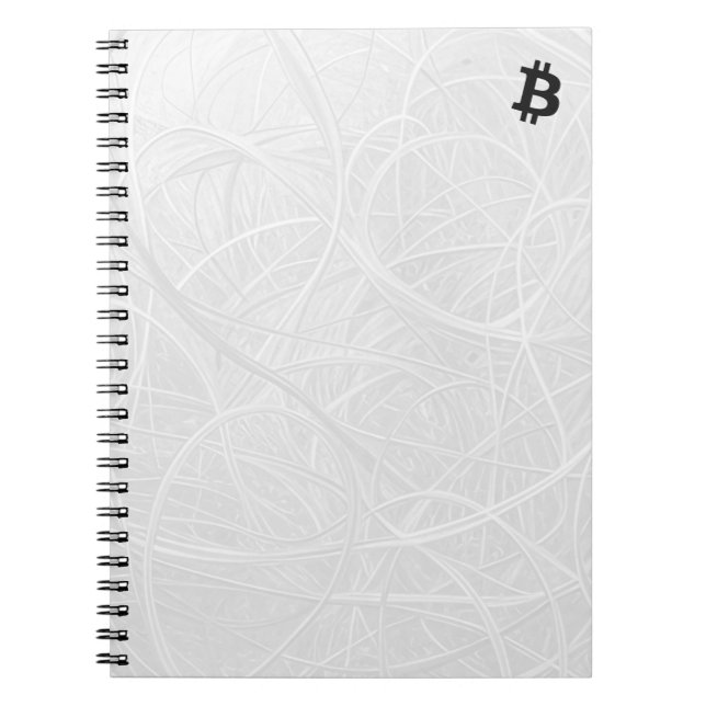 Cuaderno Bitcóin Neurona Blanco (Frente)