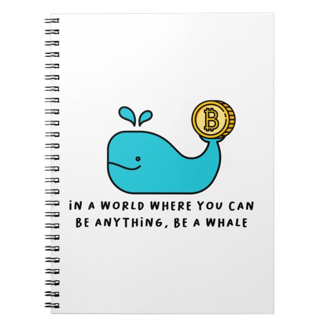 Cuaderno Bitcoin Whale T-Shirt (Frente)