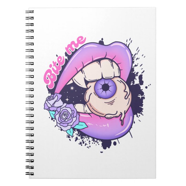 Cuaderno Bite Me Pink Halloween Litros (Frente)
