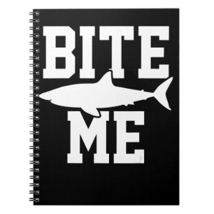 Cuaderno Bite Me - Shark Marine Biology Gift - Animal Ocean