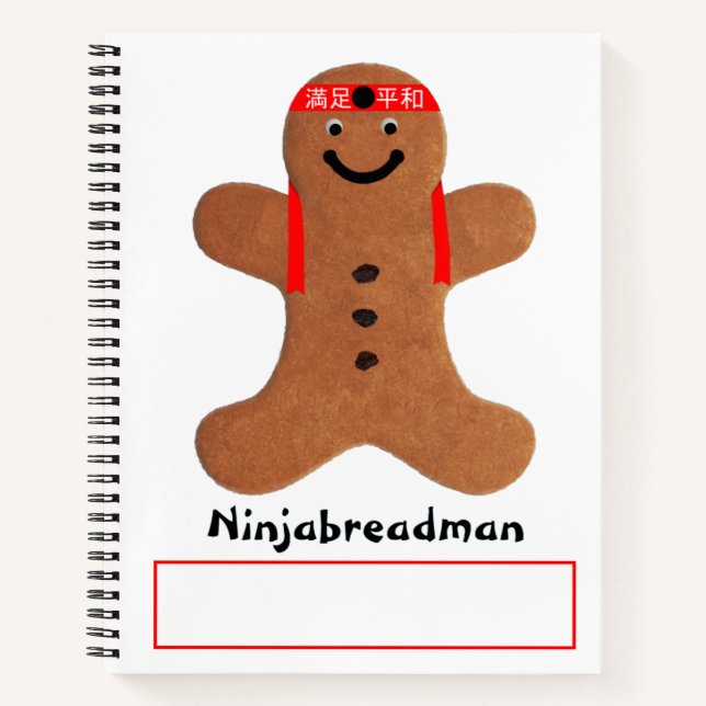 Cuaderno Bizcocho de Ninjabreadman (galleta) (Anverso)