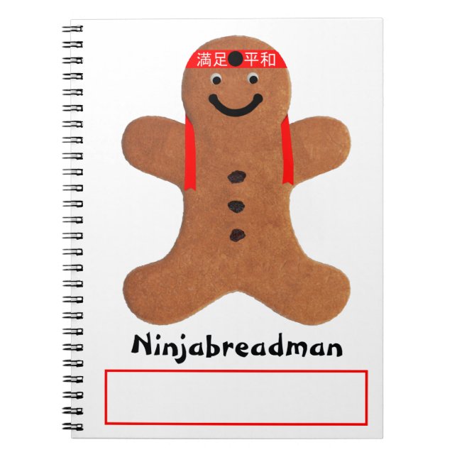 Cuaderno Bizcocho de Ninjabreadman (galleta) (Frente)