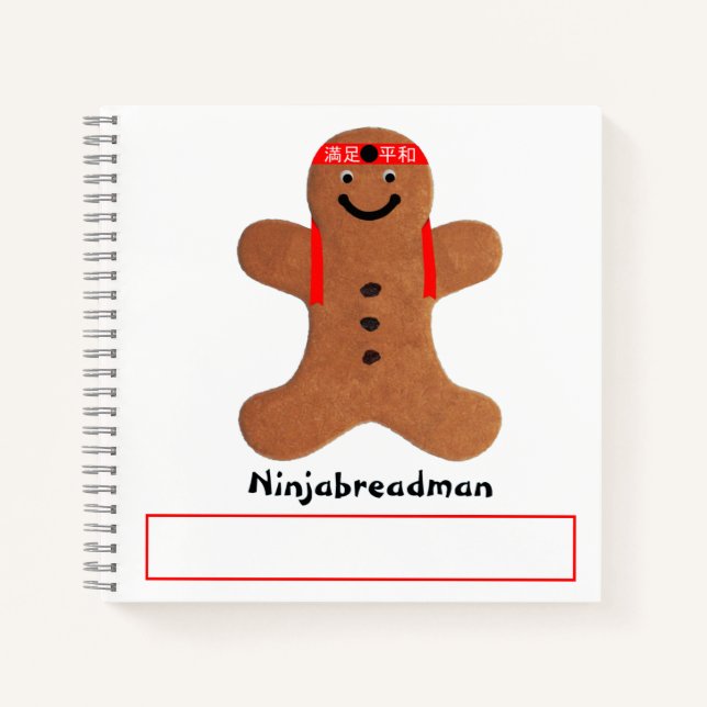 Cuaderno Bizcocho de Ninjabreadman (galleta) (Anverso)