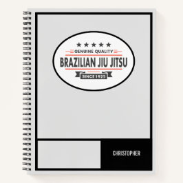Cuaderno BJJ White Belt Entrenamiento Log de Calidad Genuin