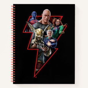 Cuaderno Black Adam Group Lightning Graphic