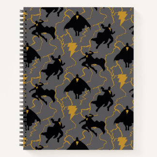 Cuaderno Black Adam Lightning Silhouette Pattern
