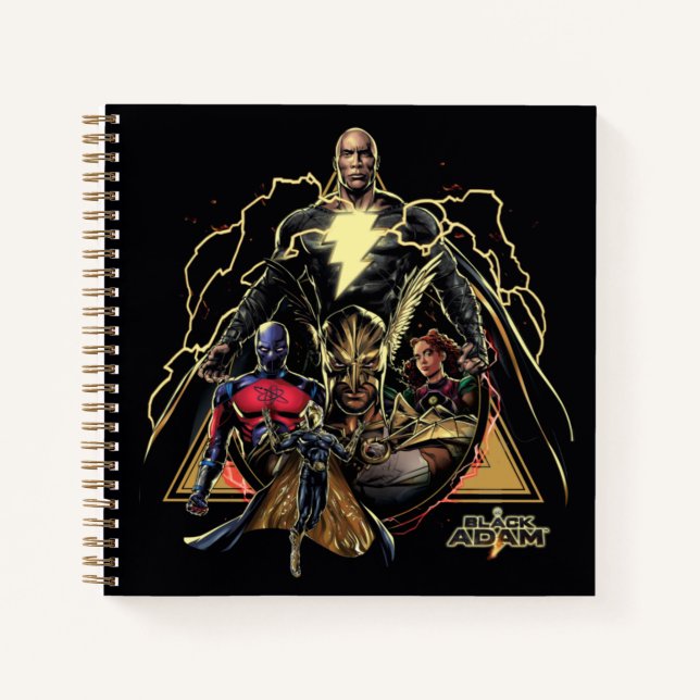 Cuaderno Black Adam Triangular Group Graphic (Anverso)