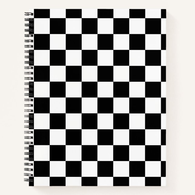 Cuaderno Black and White Checkered (Anverso)
