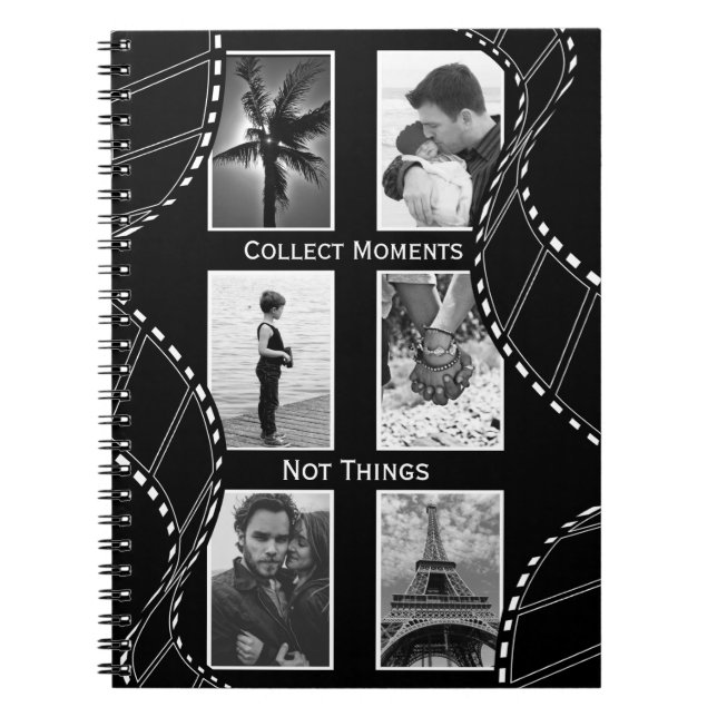 Cuaderno Black and White Film Reel Custom Photo (Frente)