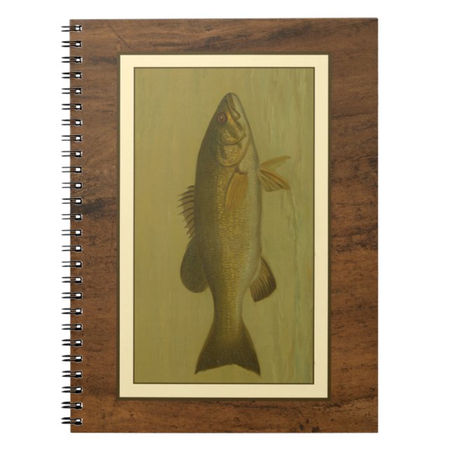 Cuaderno Black Bass en un fondo verde (Frente)