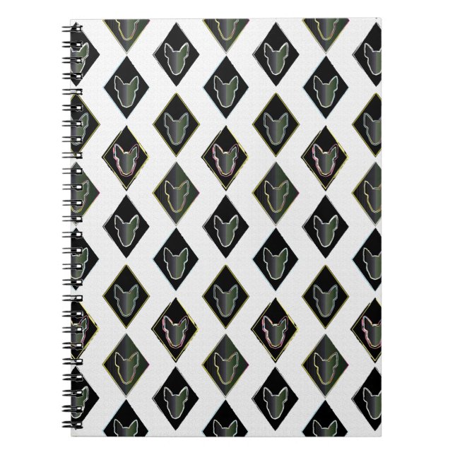 Cuaderno Black Diamond bull Terrier (Frente)