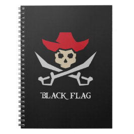 Cuaderno Black Flag Pirate Skull