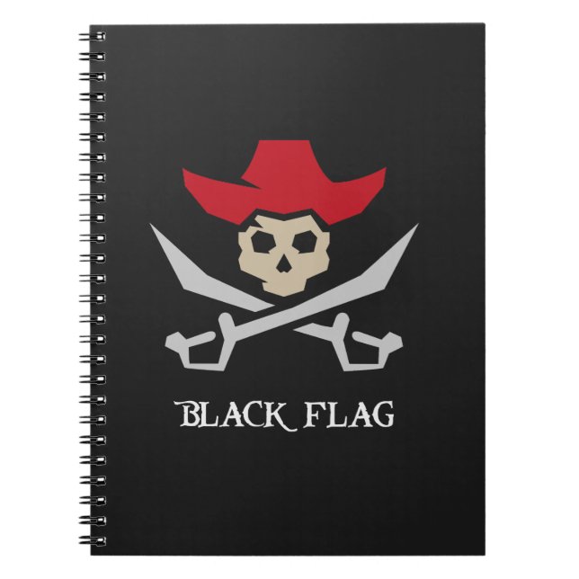 Cuaderno Black Flag Pirate Skull (Frente)