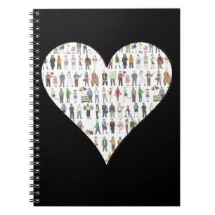Cuaderno Black Heart NYC New York City Notebook