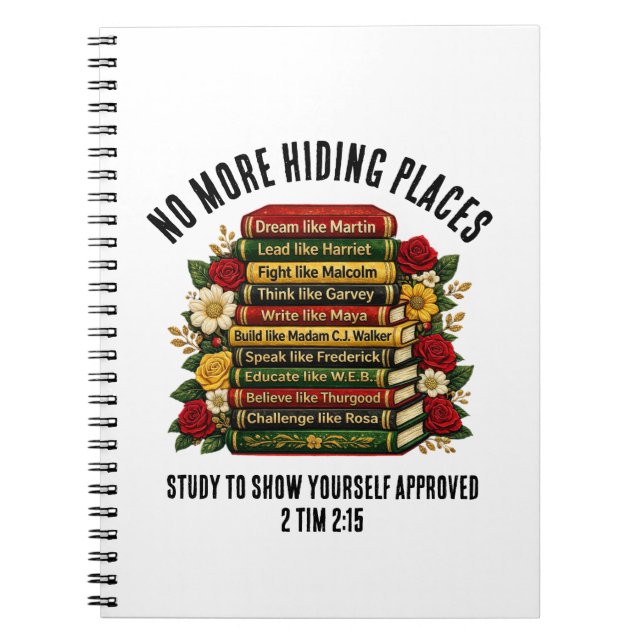 Cuaderno Black History Icons Heroes Christian Study (Frente)
