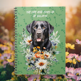 Cuaderno Black Lab Dogs Life and Times Custom Notebook