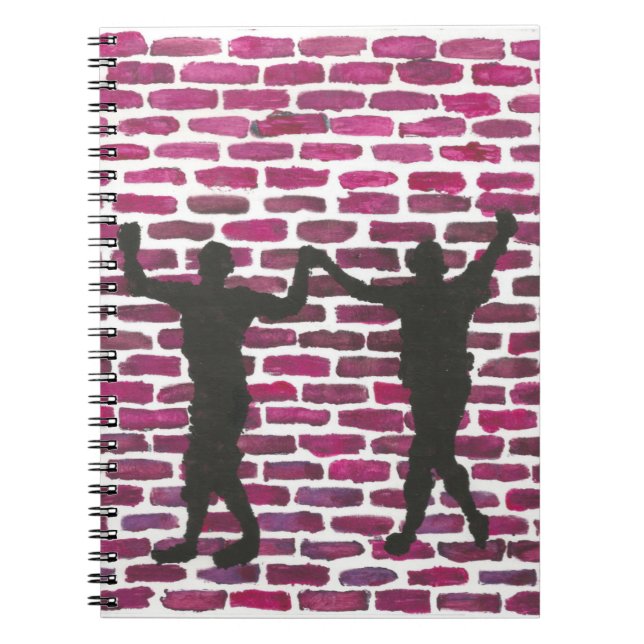 Cuaderno Black Magic Hollyhock by Yeshaya Dank Wood Wall Ar (Frente)