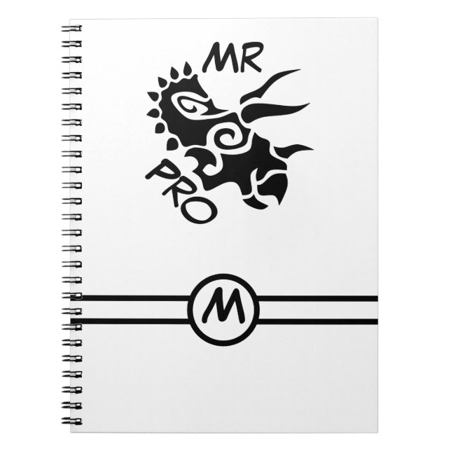 Cuaderno Black Mister Pro Triceratops (Frente)