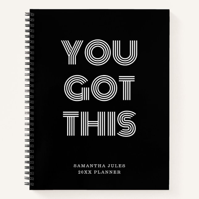Cuaderno Black Personalizado TIENES ESTE MOTIVO (Anverso)