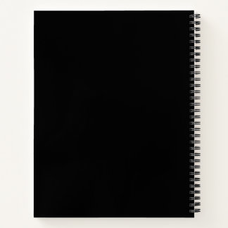 Cuaderno Black Practice Diseño de notas musicales Spiral No