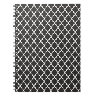 Cuaderno Black Quatrefoil