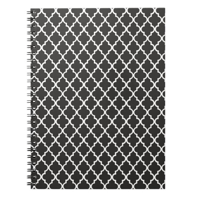 Cuaderno Black Quatrefoil (Frente)