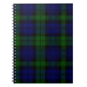 Cuaderno Black Watch Tartan Blue Green Plage