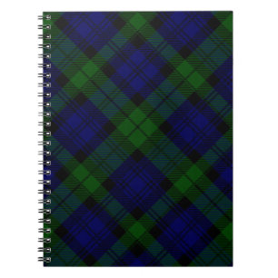 Cuaderno Black Watch Tartan Blue Green Plage