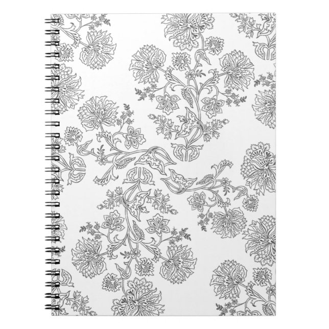 Cuaderno Black White Floral (Frente)