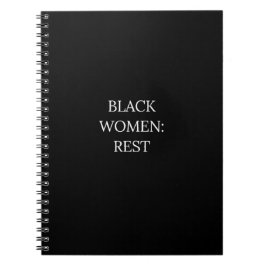 Cuaderno Black Women Rest Notebook